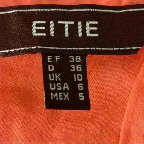 Eitie Double Layer Cotton Embroidered Circle Skirt. Size 6 - Picture 6 of 7